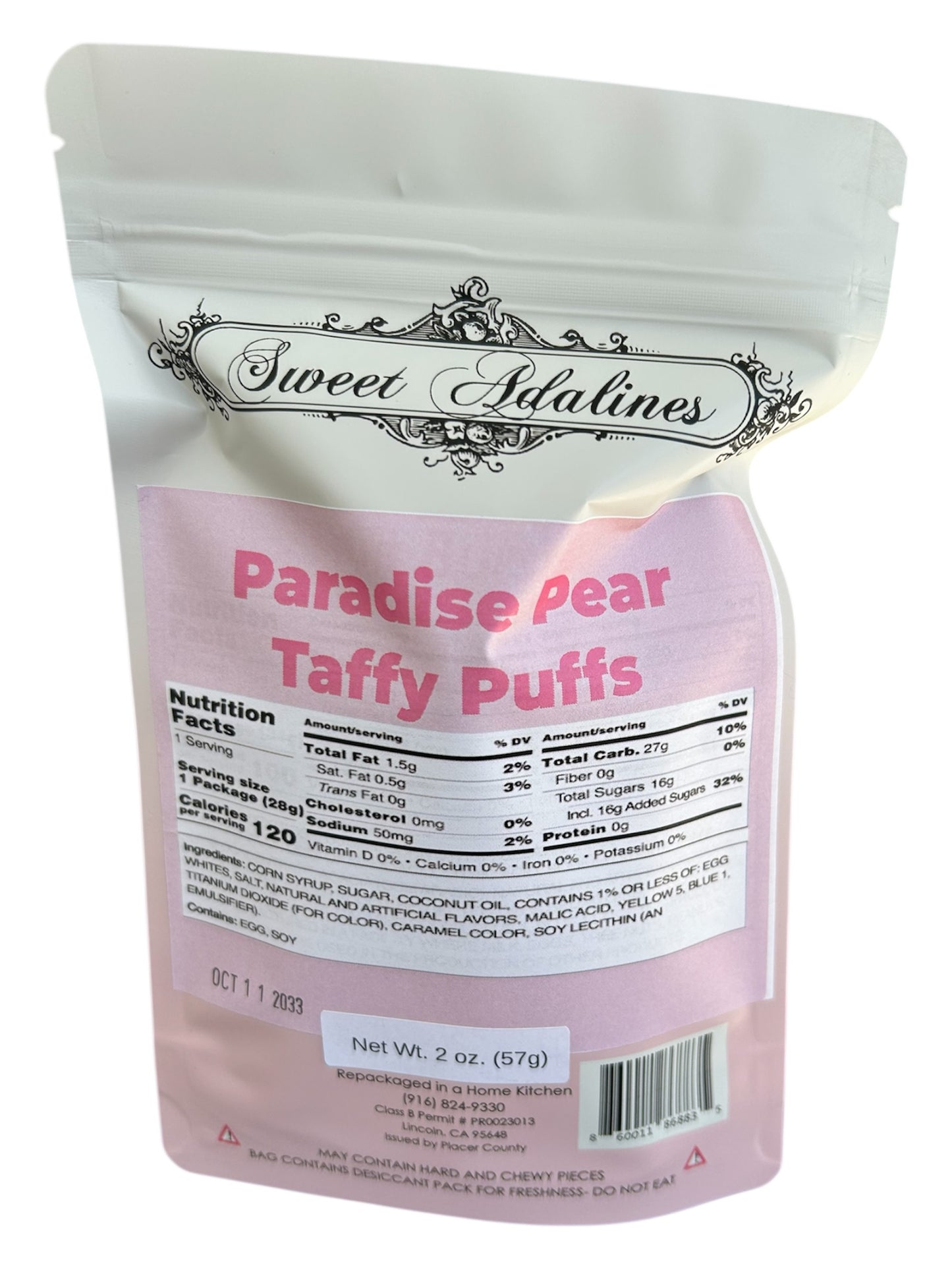Paradise Pear Taffy Puffs Bag
