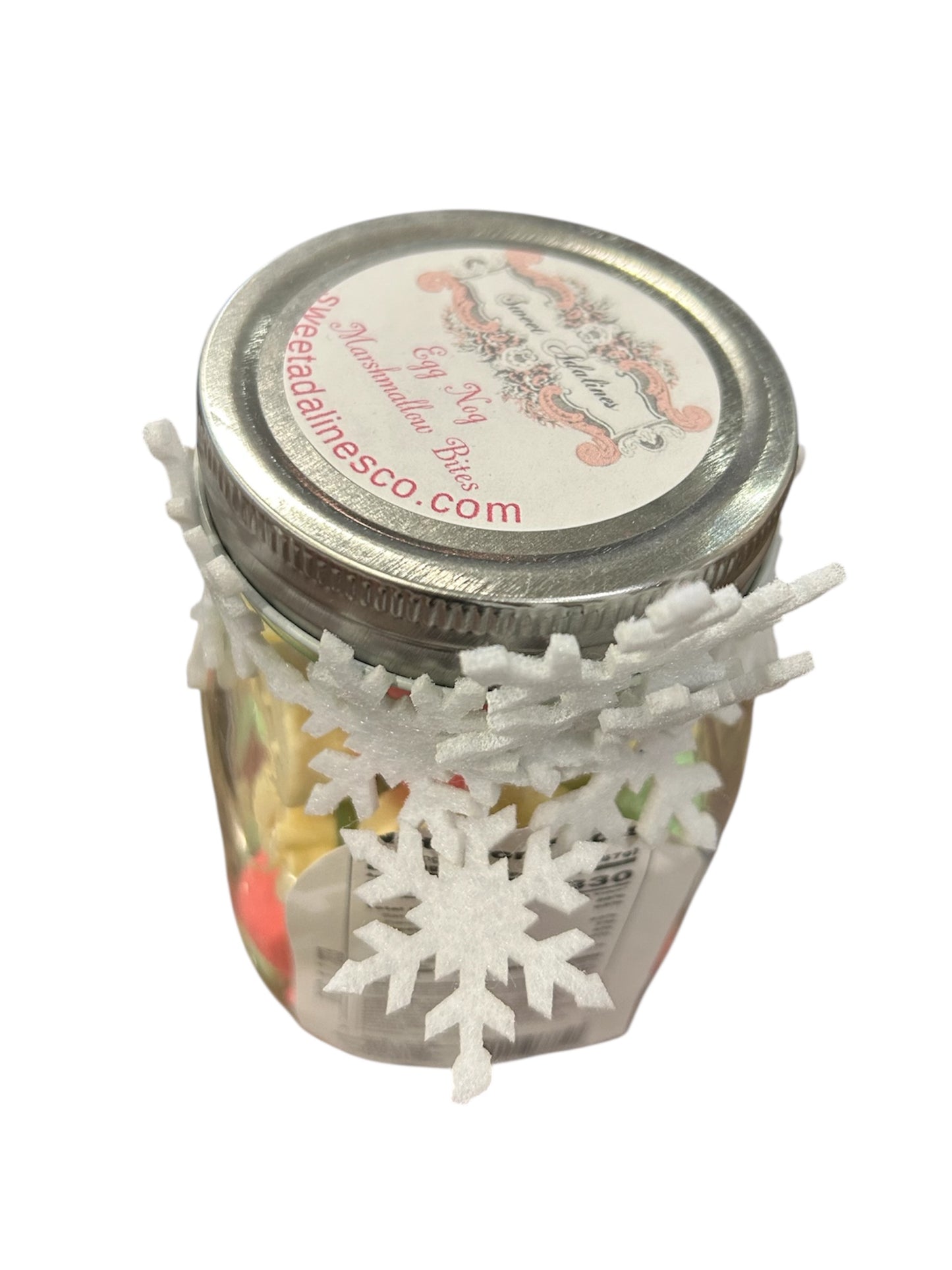 Egg Nog & Marshmallow Bites Jar