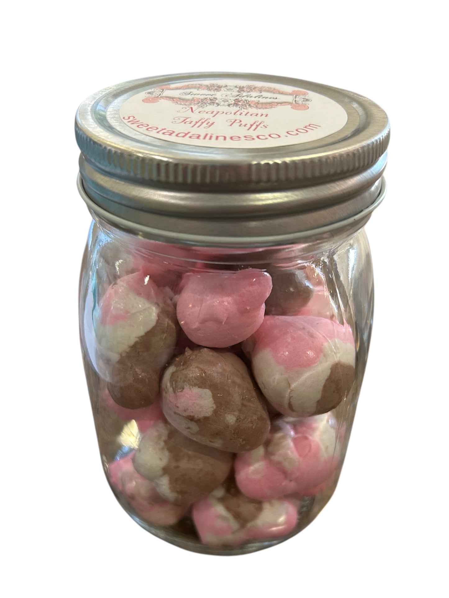 Neapolitan Taffy Puffs Jar