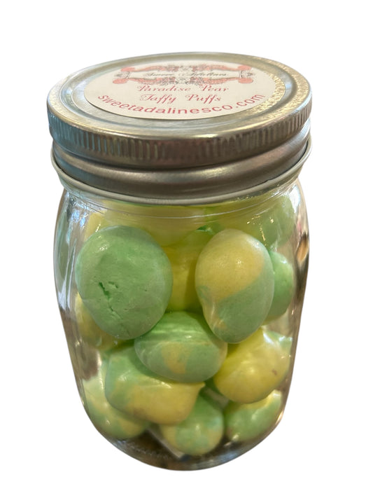 Paradise Pear Taffy Puffs Jar