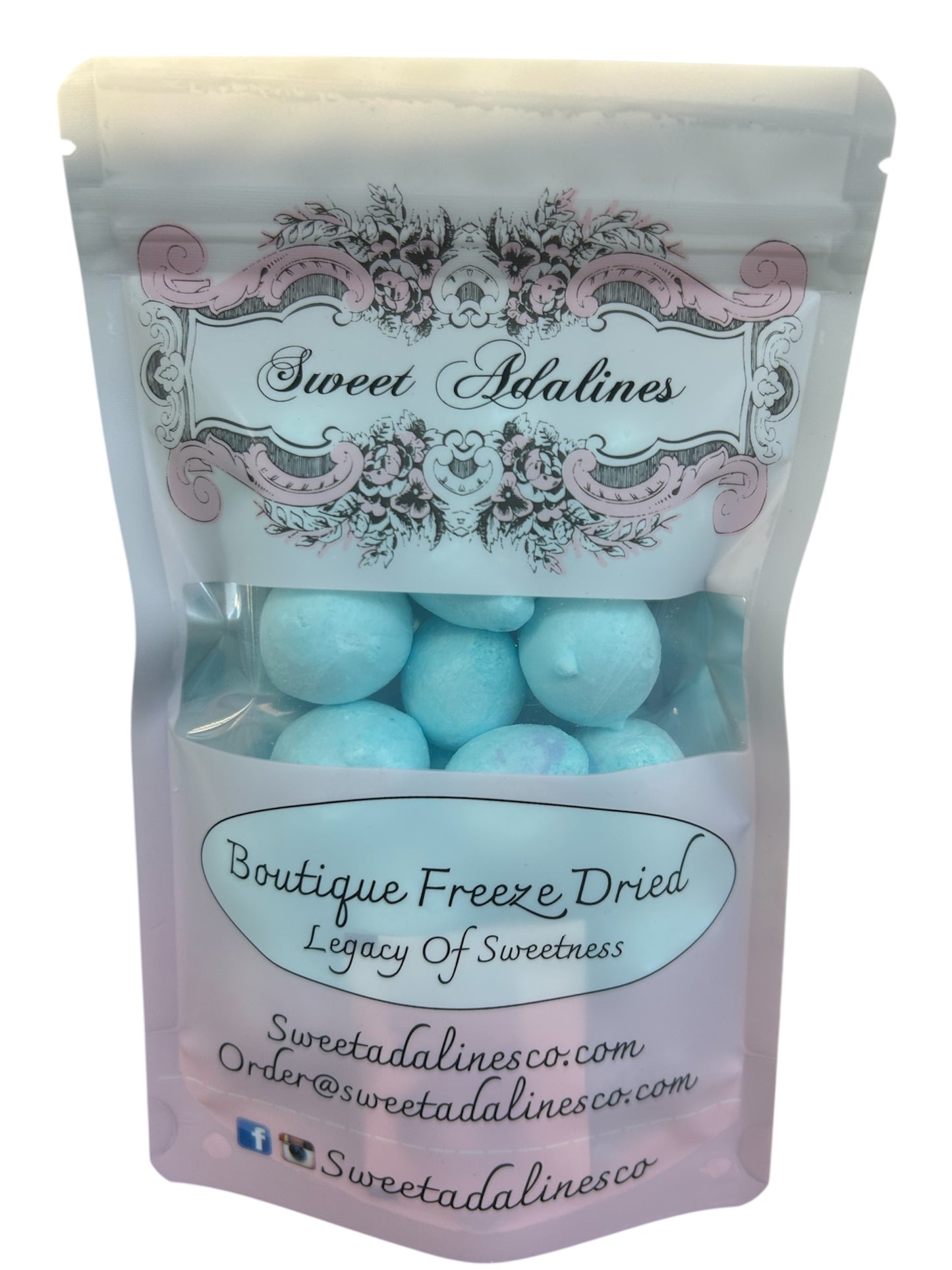 Blue Raspberry Taffy Puffs Bag