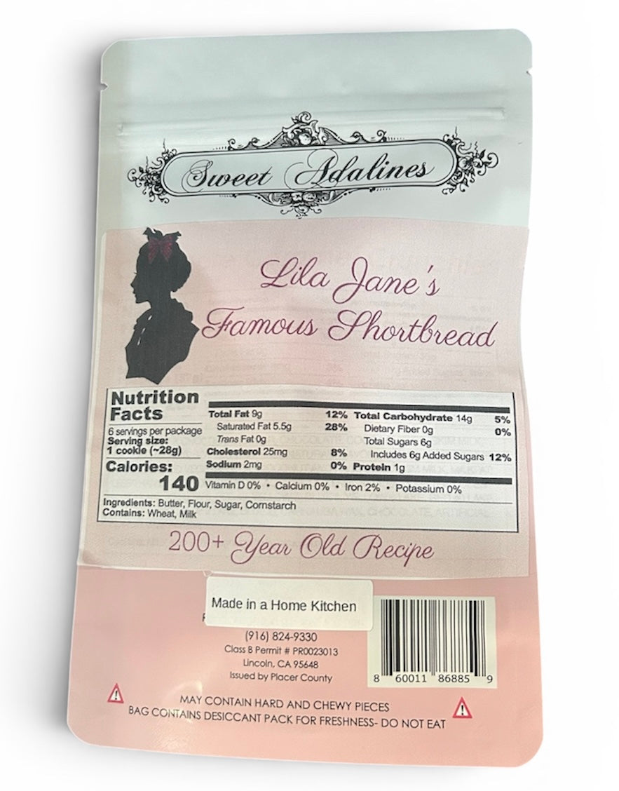 Lila Janes Shortbread Cookies- 6 Pack